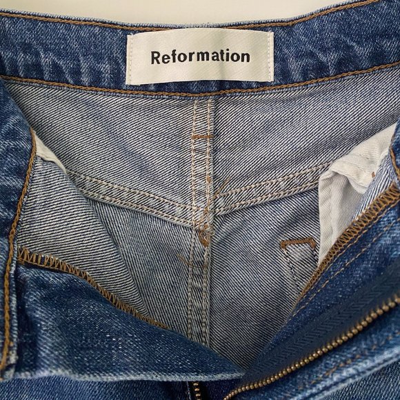 Reformation Julia High Waist Cigarette Jeans - Picture 7 of 9